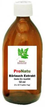 ProNatu Bärlauch Extrakt Tropfen (Beste Bio Qualität)